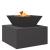 Cuptor de foc Negru 50 x 50 x 40 cm Oțel GartenMobel Dekor