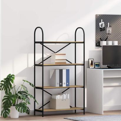 Raft pentru cărți stejar artizanal 80 x 30 x 146 cm GartenMobel Dekor