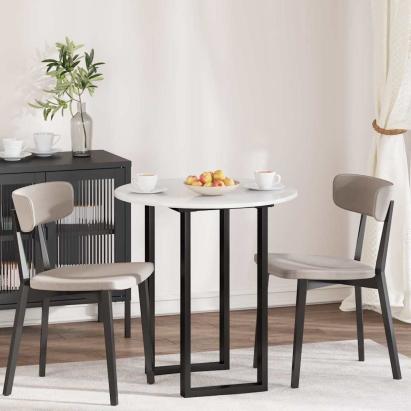 Placă de masă Alb foarte lucios 70 x 70 x 1.5 cm Lemn compozit GartenMobel Dekor