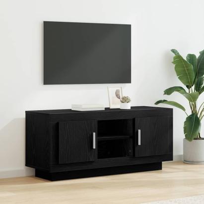 Cabinet TV Stejar Negru 102 x 35 x 45 cm Lemn compozit GartenMobel Dekor