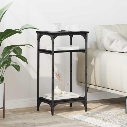 Masă laterală Manual Stejar Negru 40 x 30 x 75 cm Lemn compozit GartenMobel Dekor