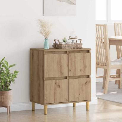 Bufet Stejar Artizanal 60 x 35 x 70 cm Lemn compozit GartenMobel Dekor