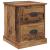 Dulap de noapte cu sertar 2 pcs Lemn vechi 39 x 39 x 47.5 cm GartenMobel Dekor