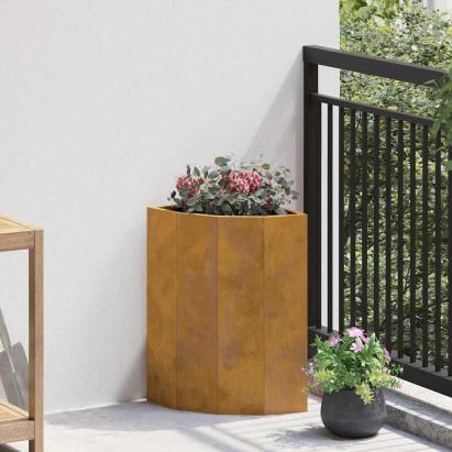 Ghiveci de colț Ruginit 30 x 30 x 50 cm GartenMobel Dekor