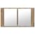 Dulap cu oglindă pentru baie Stejar Artizanal 80 x 12 x 45 cm GartenMobel Dekor