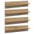 Șemele de perete 4 pcs Stejar Artizanal 80 x 11,5 x 18 cm GartenMobel Dekor