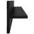 Șemele de perete cu raft 4 pcs Stejar Negru 80 x 11,5 x 18 cm GartenMobel Dekor