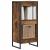 Dulap pentru cărți Stejar fumuriu 80 x 30 x 155 cm GartenMobel Dekor