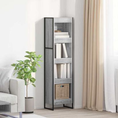 Dulap pentru cărți Gri Sonoma 80 x 30 x 155 cm Lemn compozit GartenMobel Dekor