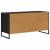 Cabinet TV Stejar Negru 100 x 36 x 49,5 cm Lemn compozit GartenMobel Dekor