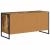 Cabinet TV Stejar fumuriu 100 x 36 x 49,5 cm Lemn compozit GartenMobel Dekor