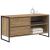 Cabinet TV Stejar artizanal 100 x 36 x 49,5 cm Lemn compozit GartenMobel Dekor