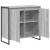 Dulap lateral Gri Sonoma 79 x 36 x 75 cm Lemn compozit GartenMobel Dekor
