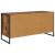 Cabinet TV Stejar fumuriu 100 x 36 x 49.5 cm Lemn compozit GartenMobel Dekor