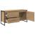 Cabinet TV Stejar artizanal 100 x 36 x 49.5 cm Lemn compozit GartenMobel Dekor