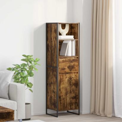 Dulap pentru cărți cu sertar Stejar fumuriu 43 x 36 x 150.5 cm GartenMobel Dekor