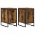 Noptieră 2 pcs Stejar fumuriu 39,5 x 30 x 50 cm Lemn compozit GartenMobel Dekor