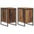 Noptieră 2 pcs Lemn Vechi 39,5 x 30 x 50 cm Lemn compozit GartenMobel Dekor