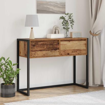 Masă laterală Lemn Vechi 100 x 36 x 75 cm Lemn compozit GartenMobel Dekor