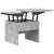 Masă de cafea Gri din beton 55 x 54,5 x 45 cm Lemn compozit GartenMobel Dekor