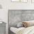 Tăblie cap cu headboard Gri din beton 200 cm Lemn compozit GartenMobel Dekor