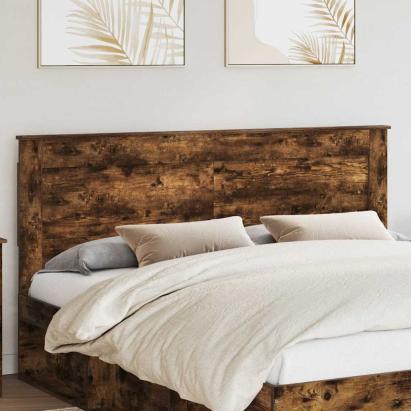 Tăblie cap cu headboard Stejar fumuriu 200 cm Lemn compozit GartenMobel Dekor