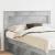 Tăblie cap cu headboard Gri din beton 150 cm Lemn compozit GartenMobel Dekor