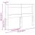Tăblie cap cu headboard Gri din beton 150 cm Lemn compozit GartenMobel Dekor