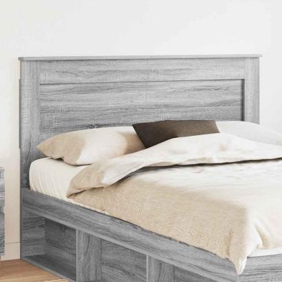 Tăblie cap cu headboard Gri Sonoma 150 cm Lemn compozit GartenMobel Dekor
