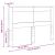 Tăblie cap cu headboard Stejar Sonoma 140 cm Lemn compozit GartenMobel Dekor