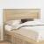 Tăblie cap cu headboard Gri din beton 140 cm Lemn compozit GartenMobel Dekor