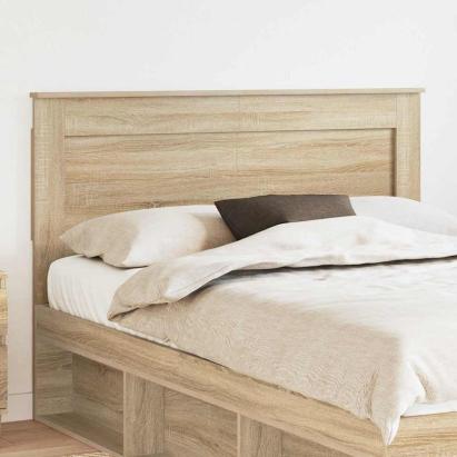 Tăblie cap cu headboard Gri din beton 140 cm Lemn compozit GartenMobel Dekor