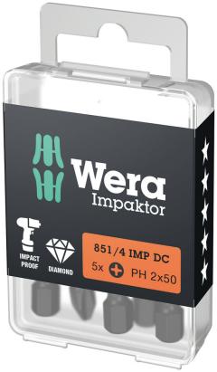 Bit 851/4 IMP, PH2x50mm, Wera  05057656001 HardWork ToolsRange