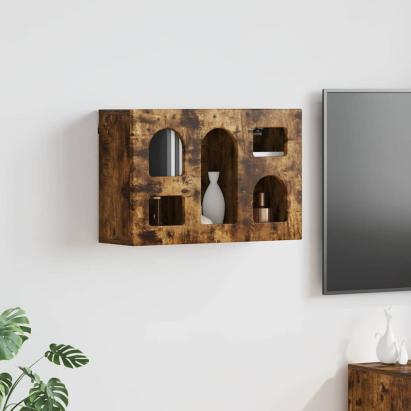 Dulap suspendat Stejar fumuriu 60 x 20 x 40 cm Lemn compozit GartenMobel Dekor