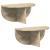 Raft de perete Pe perete 2 pcs Stejar Sonoma 38 x 19 x 19 cm GartenMobel Dekor