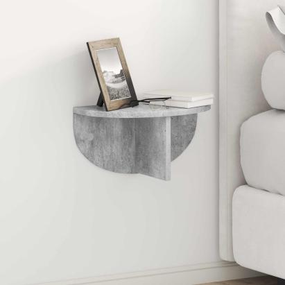 Raft de perete Gri din beton 38 x 19 x 19 cm Lemn compozit GartenMobel Dekor