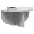 Raft de perete Pe perete 2 pcs Gri din beton 38 x 19 x 19 cm GartenMobel Dekor
