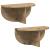 Raft de perete Pe perete 2 pcs Stejar Artizanal 38 x 19 x 19 cm GartenMobel Dekor