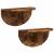 Raft de perete Pe perete 2 pcs Stejar fumuriu 38 x 19 x 19 cm GartenMobel Dekor