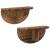 Raft de perete 2 pcs Lemn vechi 38 x 19 x 19 cm Lemn compozit GartenMobel Dekor