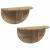 Raft de perete Pe perete 2 pcs Stejar Artizanal 38 x 19 x 19 cm GartenMobel Dekor