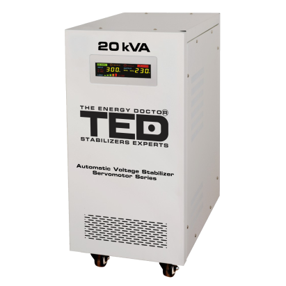 Stabilizator retea maxim 20KVA-SVC cu servomotor monofazat TED001955 SafetyGuard Surveillance