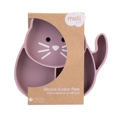 FARFURIE COMPARTIMENTATA DIN SILICON CU VENTUZA, MELII LUXE, PISICA SuperHeroes ToysZone