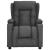 Fotoliu de masaj cu ridicare, gri închis, textil GartenMobel Dekor