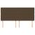 Tăblie de pat maro închis 180x7x118/128 cm, material textil GartenMobel Dekor
