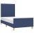 Cadru pat fără saltea țesătură albastră 90x200 cm GartenMobel Dekor