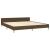 Cadru de pat fără saltea, maro închis, 180x200 cm, textil GartenMobel Dekor