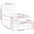 Pat box spring cu saltea, albastru, 90x190 cm, textil GartenMobel Dekor