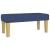 Pat box spring cu saltea, albastru, 90x190 cm, textil GartenMobel Dekor