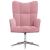 Scaun de relaxare, roz, catifea GartenMobel Dekor
